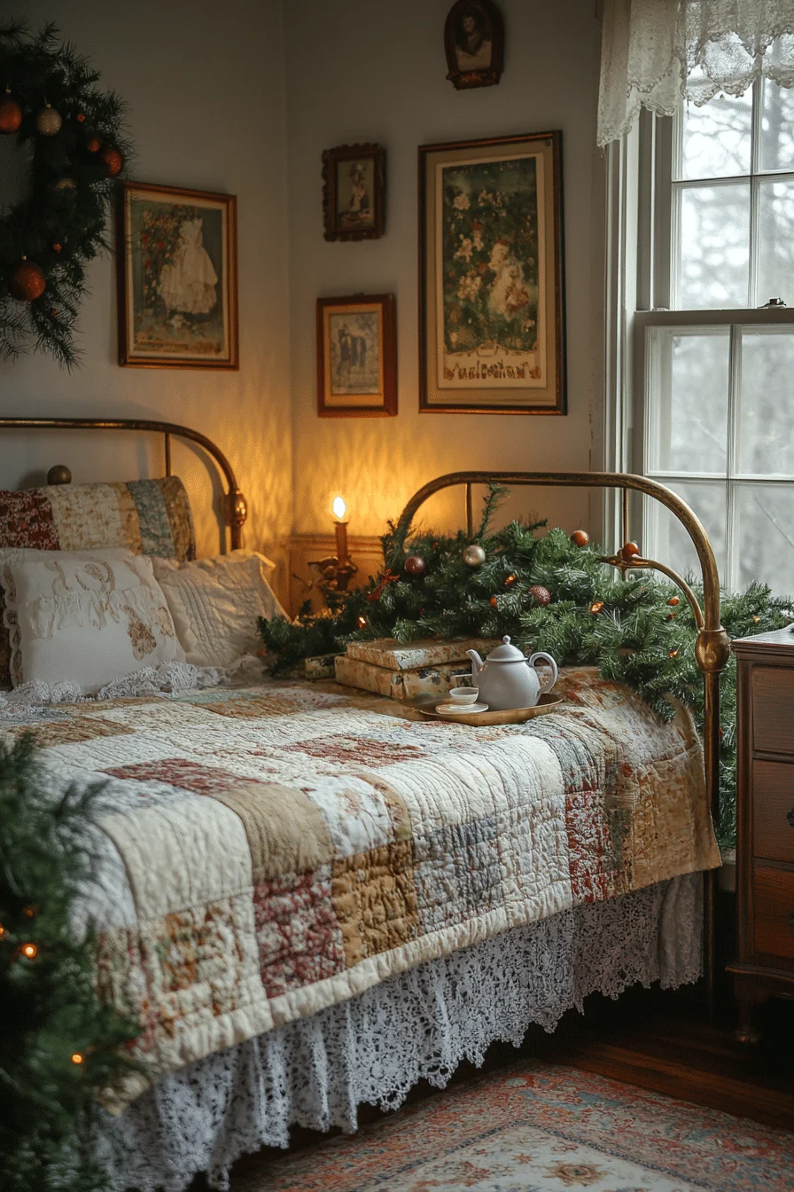 Vintage Christmas Guest Room