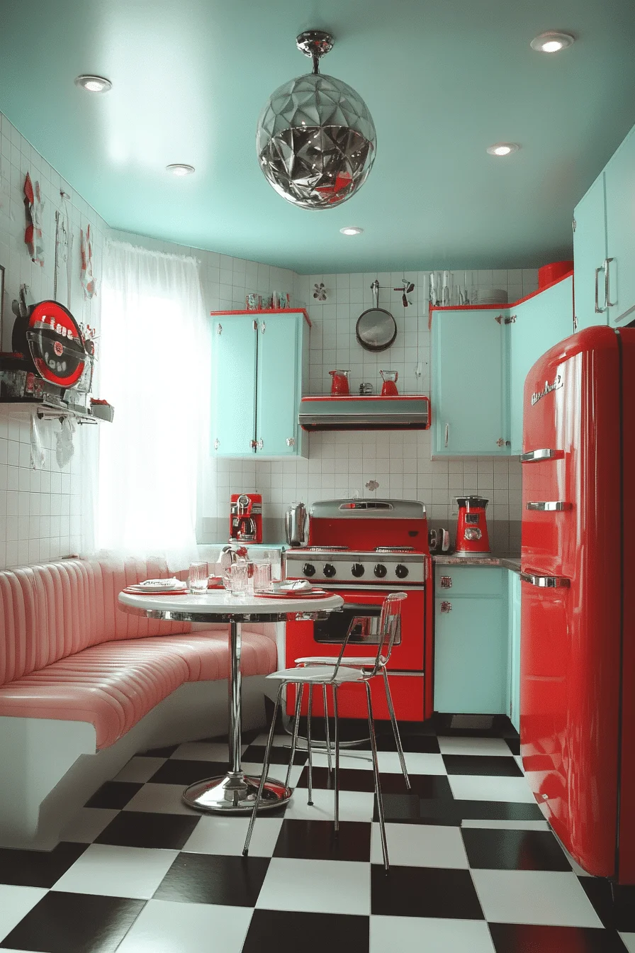 Retro 50s Revival Mid Century Modern Kitchen