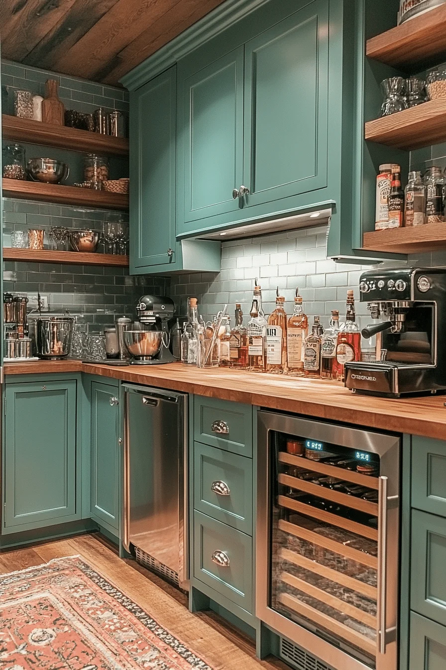 Social Mixology Spot Mid Century Modern Kitchen