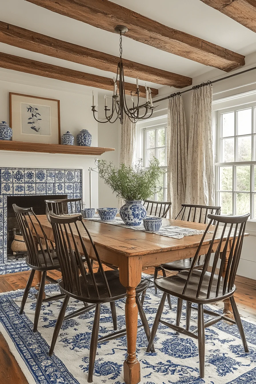Dutch Colonial Style with Delft Tile Accents Dutch Colonial Style with Delft Tile Accents