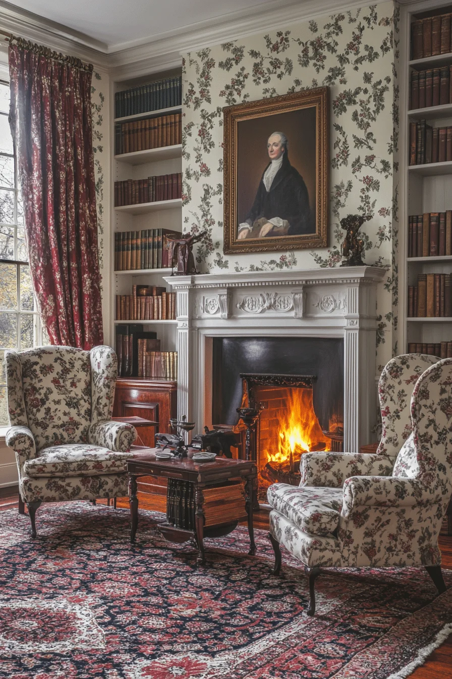 Southern Plantation Style with Columns and Antiques Southern Plantation Style with Columns and Antiques