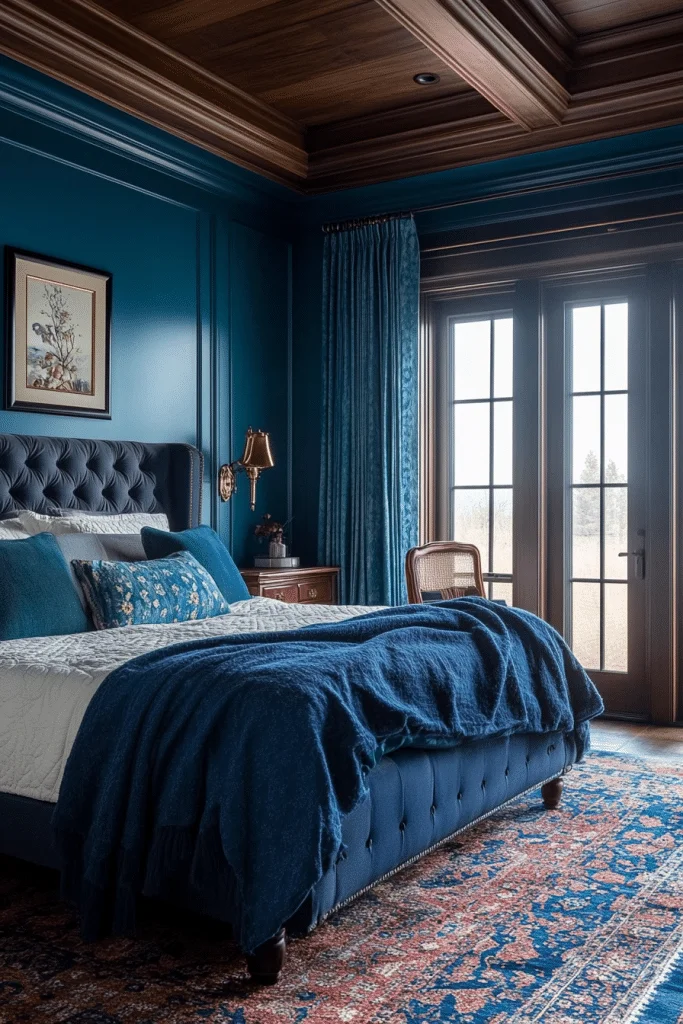 19 Dark Teal Bedroom Ideas for a Modern and Moody Vibe 13 Graceful Teal Ambiance