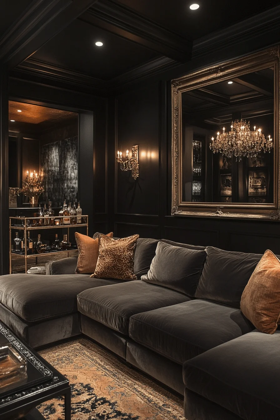Glamorous Basement Living Room Glamorous Basement Living Room