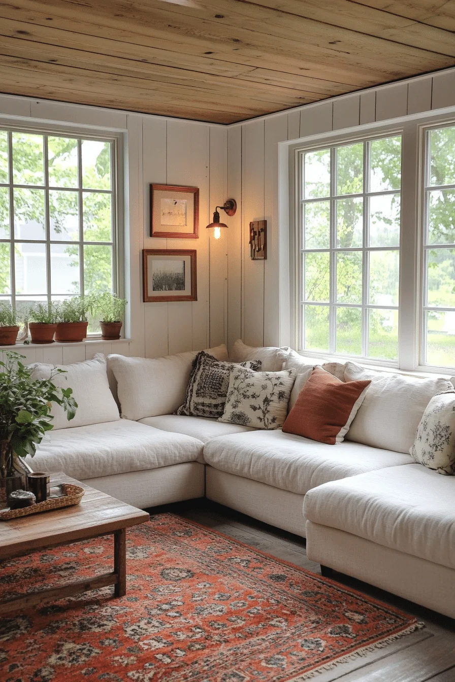 Light-Filled Basement Living Room Light-Filled Basement Living Room