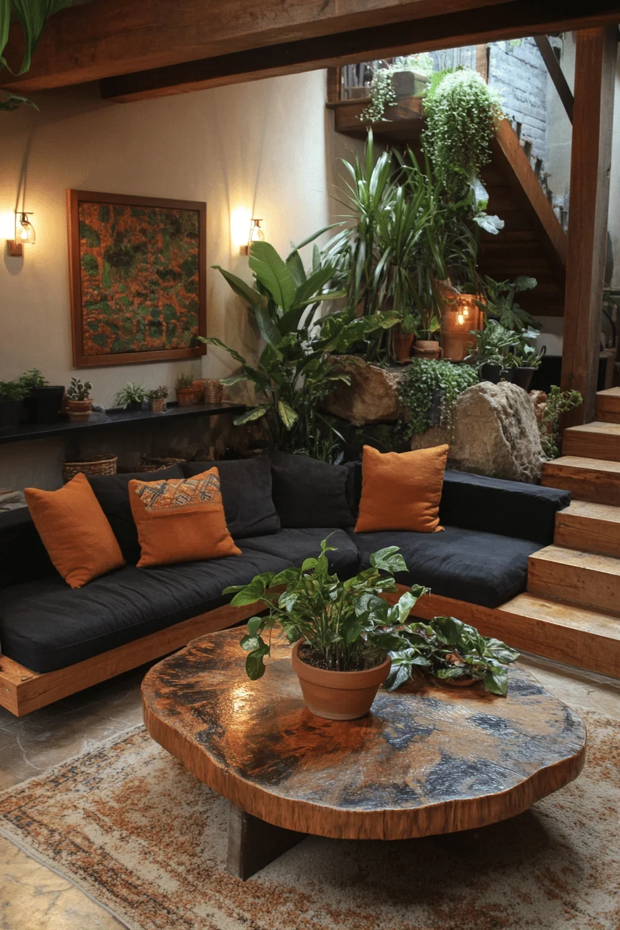 Green Basement Living Room Green Basement Living Room