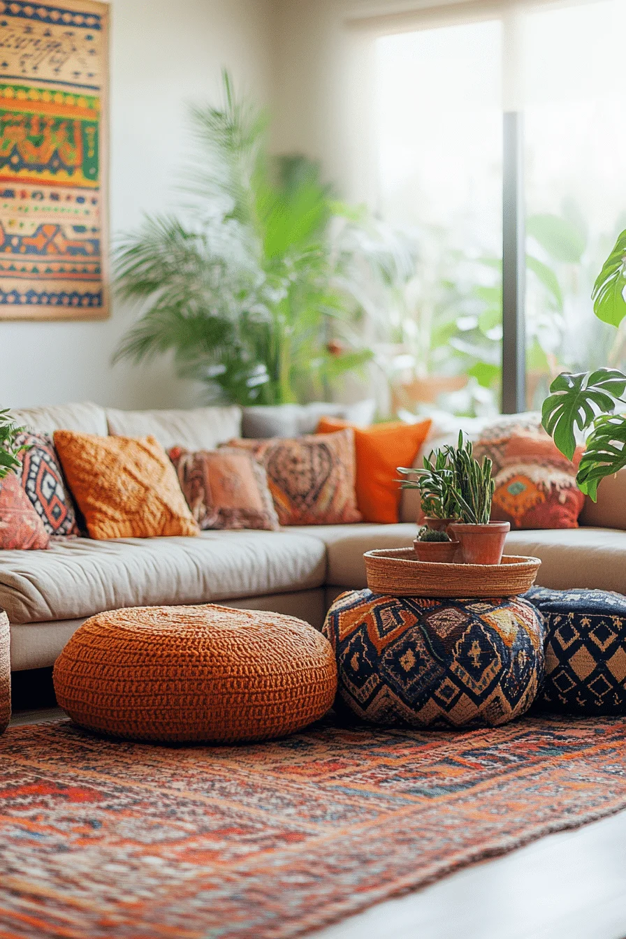 Bohemian Basement Living Room Bohemian Basement Living Room