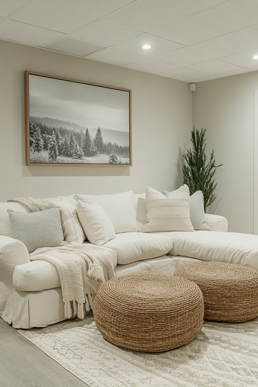 Scandinavian Style Basement Scandinavian Style Basement