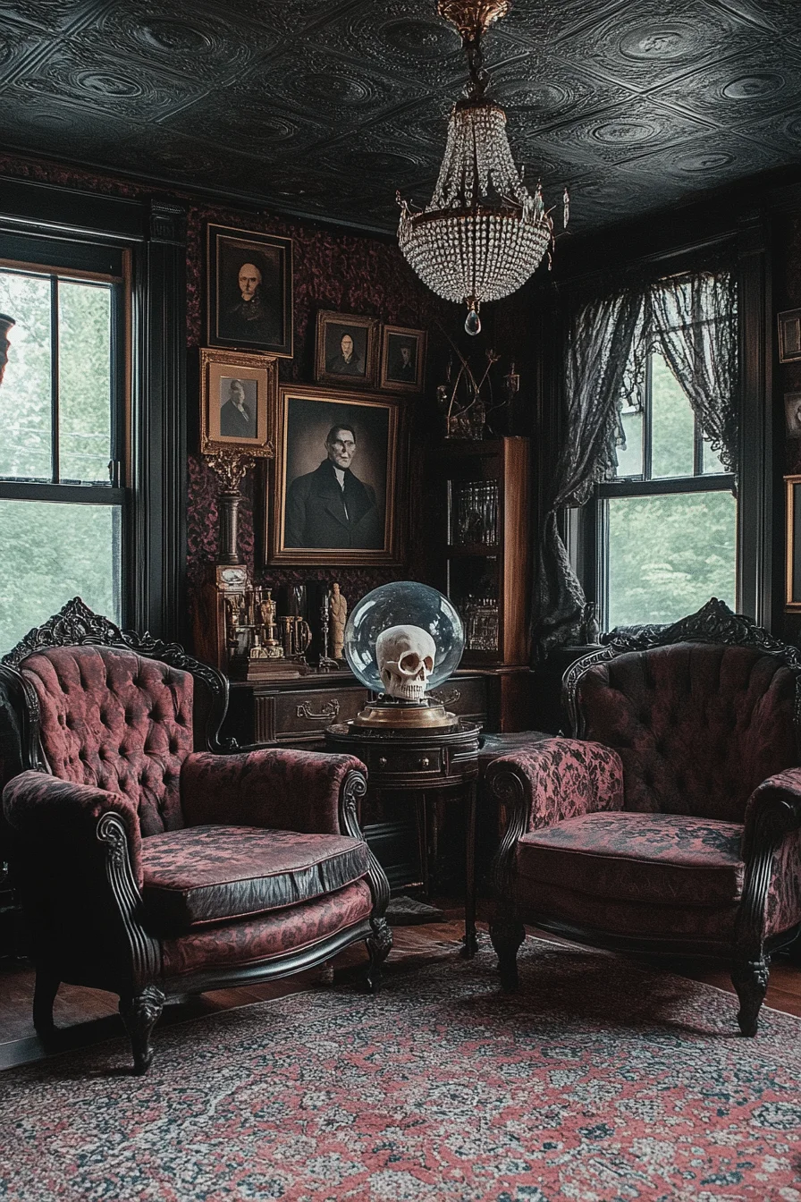 Supernatural Ethereal Design in Western Gothic Vintage Style
