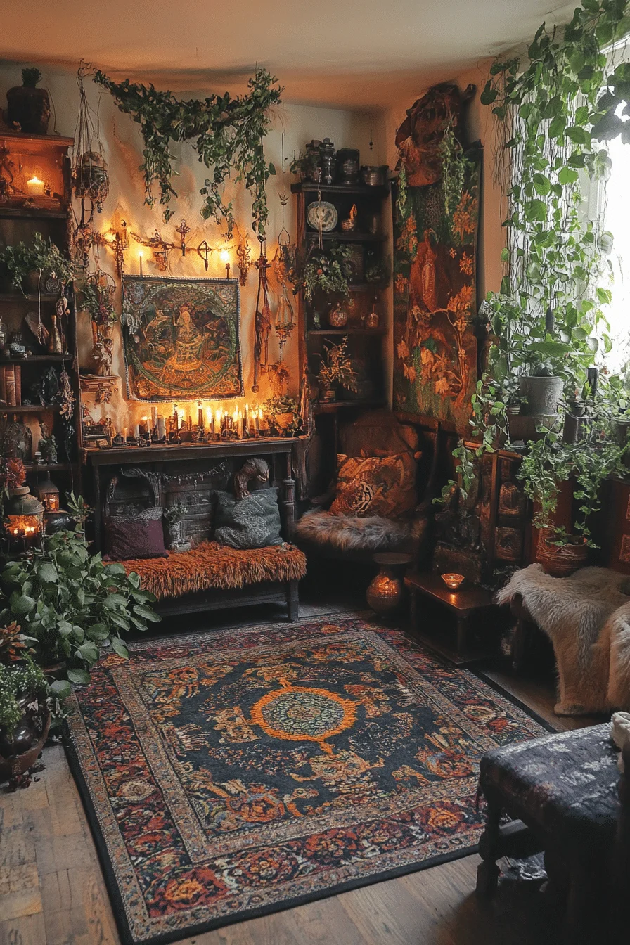 Boho Witchy Bedroom Ideas - Elemental Nature Haven