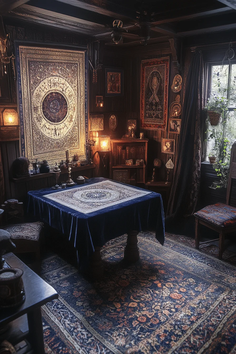 Boho Witchy Bedroom Ideas - Divination Altar