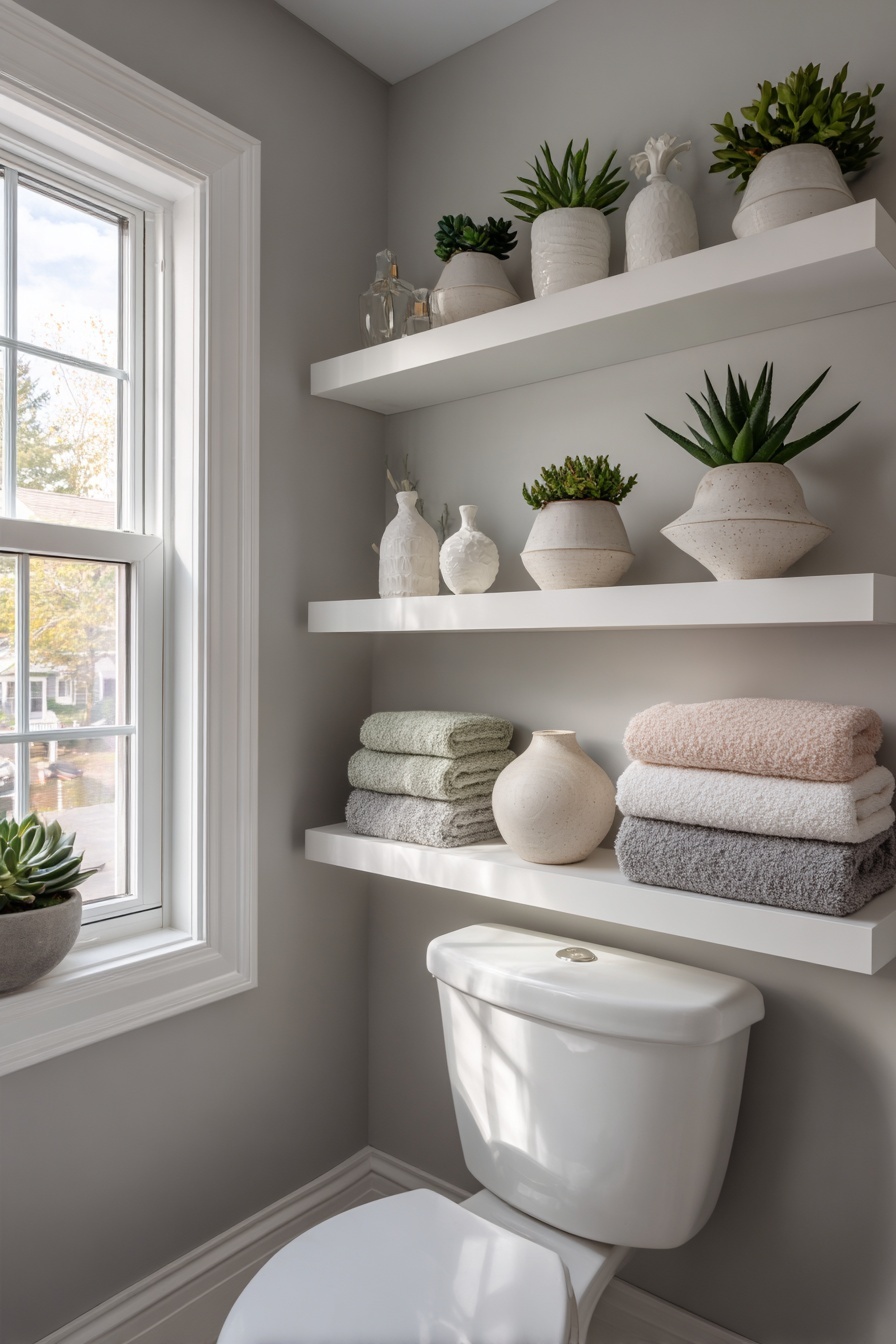 Maximize Vertical Space with Floating Shelves