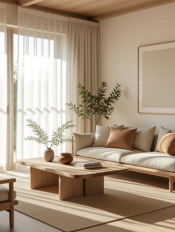 organic materials for warm ambiance