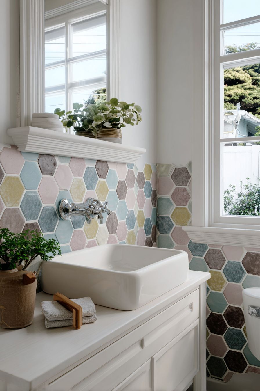 Refresh Walls with Peel-and-Stick Tiles