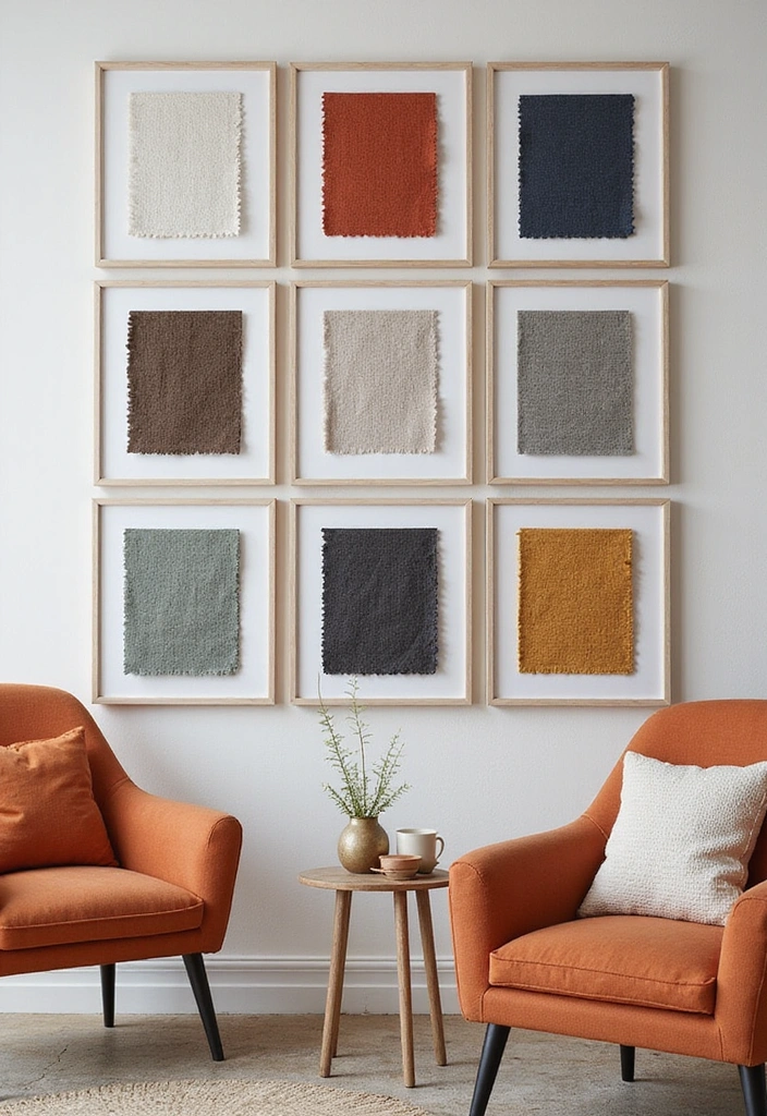 Curated Framed Fabric Samples