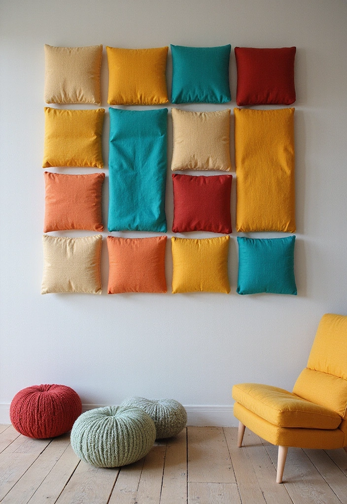 Bold Geometric Fabric Panels