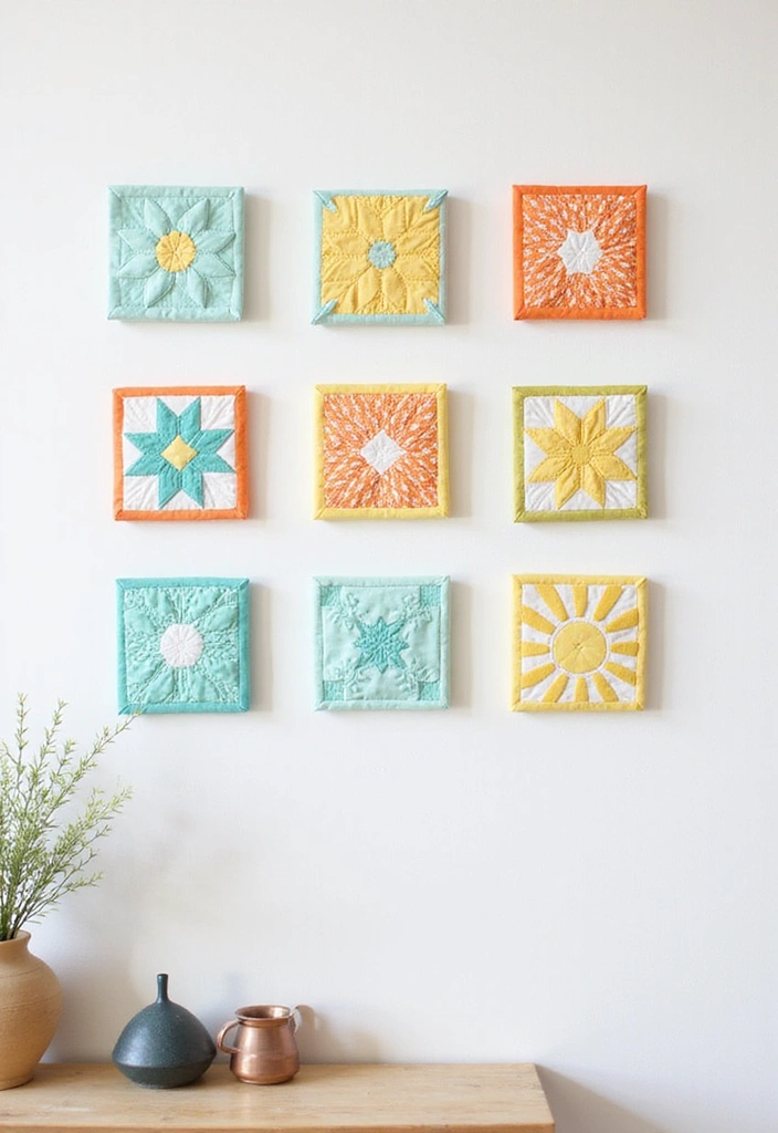 Contemporary Quilted Fabric Art