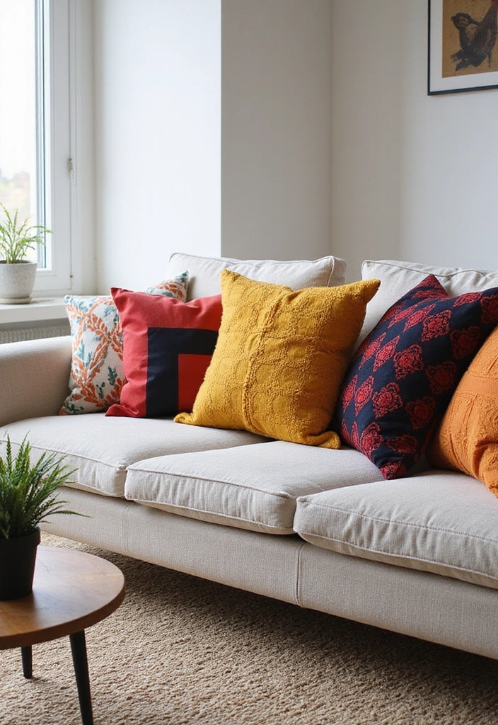 Eye-Catching Statement Fabric Pillows