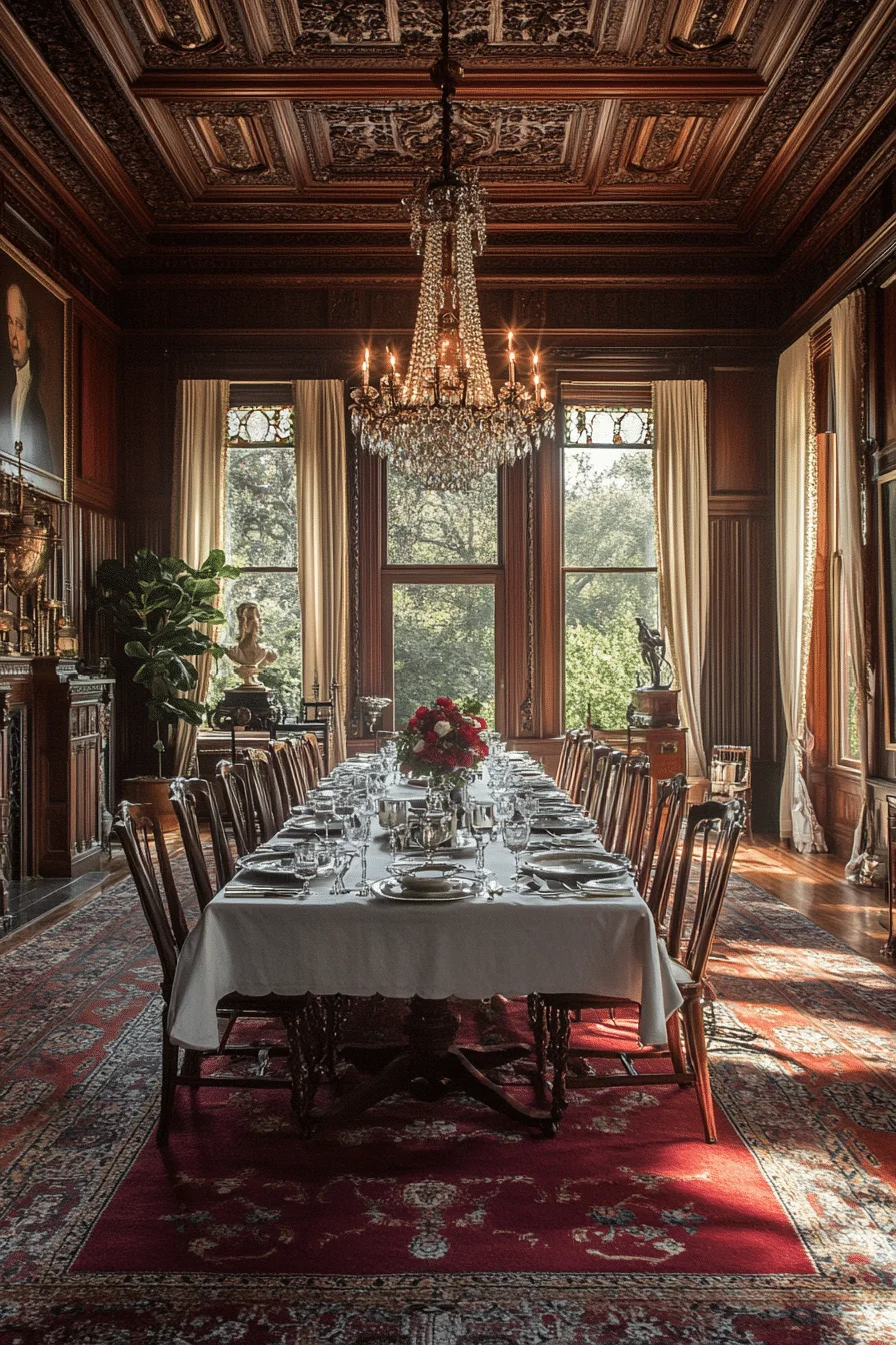 English Country Refinement with Mahogany Furniture English Country Refinement with Mahogany Furniture