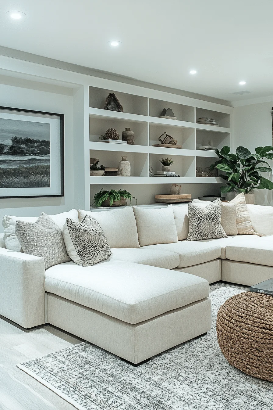 Minimalist Basement Living Room Design Minimalist Basement Living Room Design