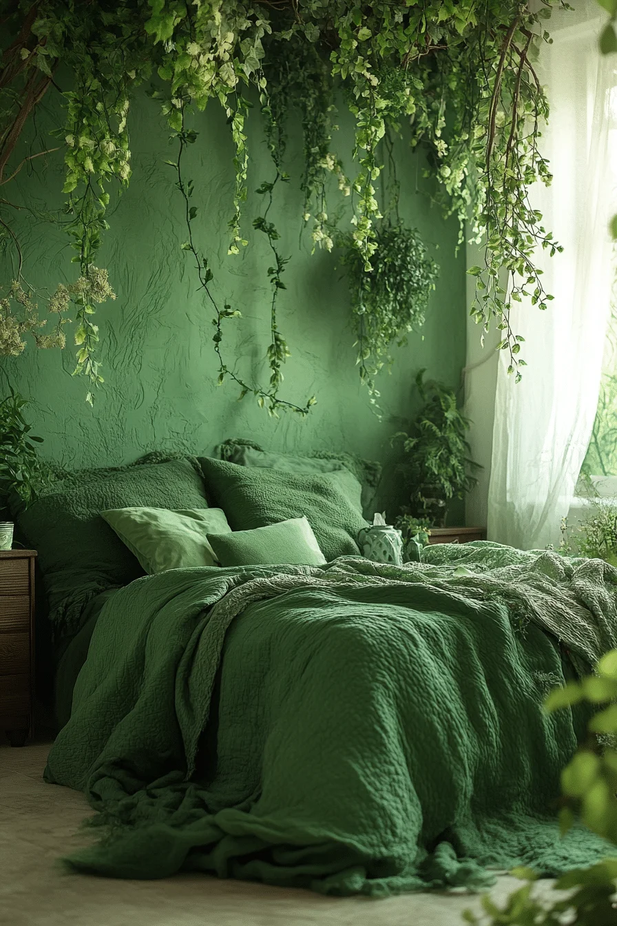 Boho Witchy Bedroom Ideas - Forest Sanctuary