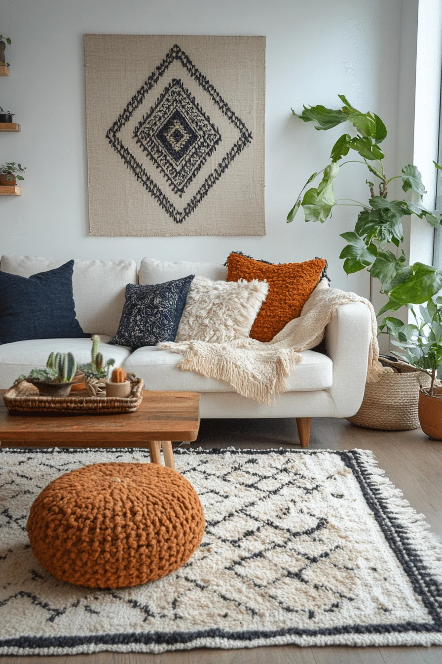 20 Scandi Boho Living Room Ideas to Blend Minimalism with Bohemian Charm