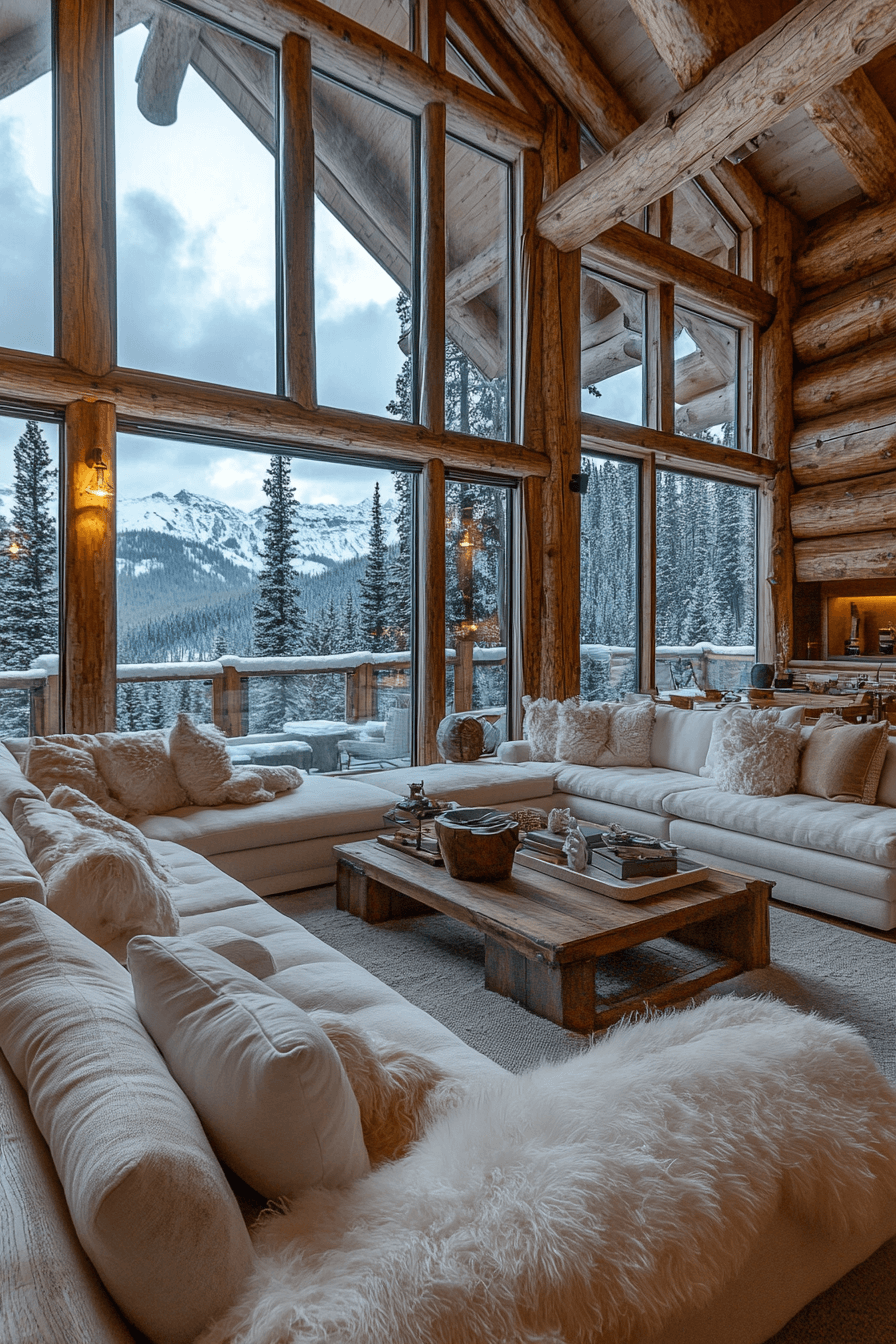 Modern Alpine Cabin Interior