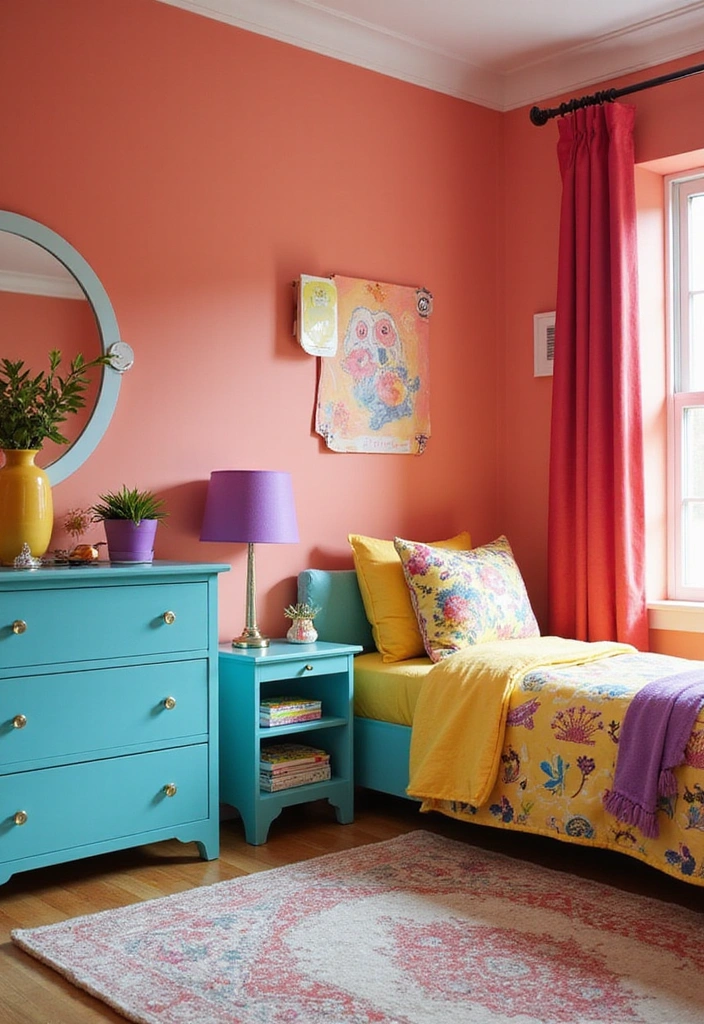 Daring Color Palettes for Kids Room