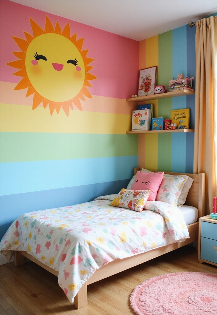 Colorful Wall Canvases for Kids Room