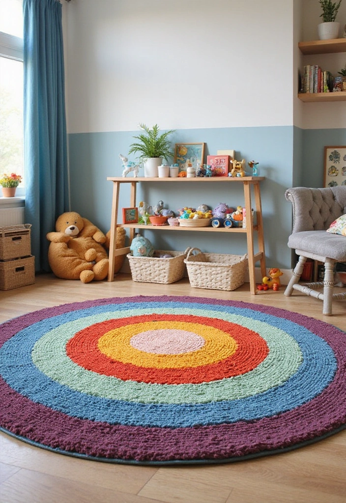 Vibrant Area Rugs for Kids Room