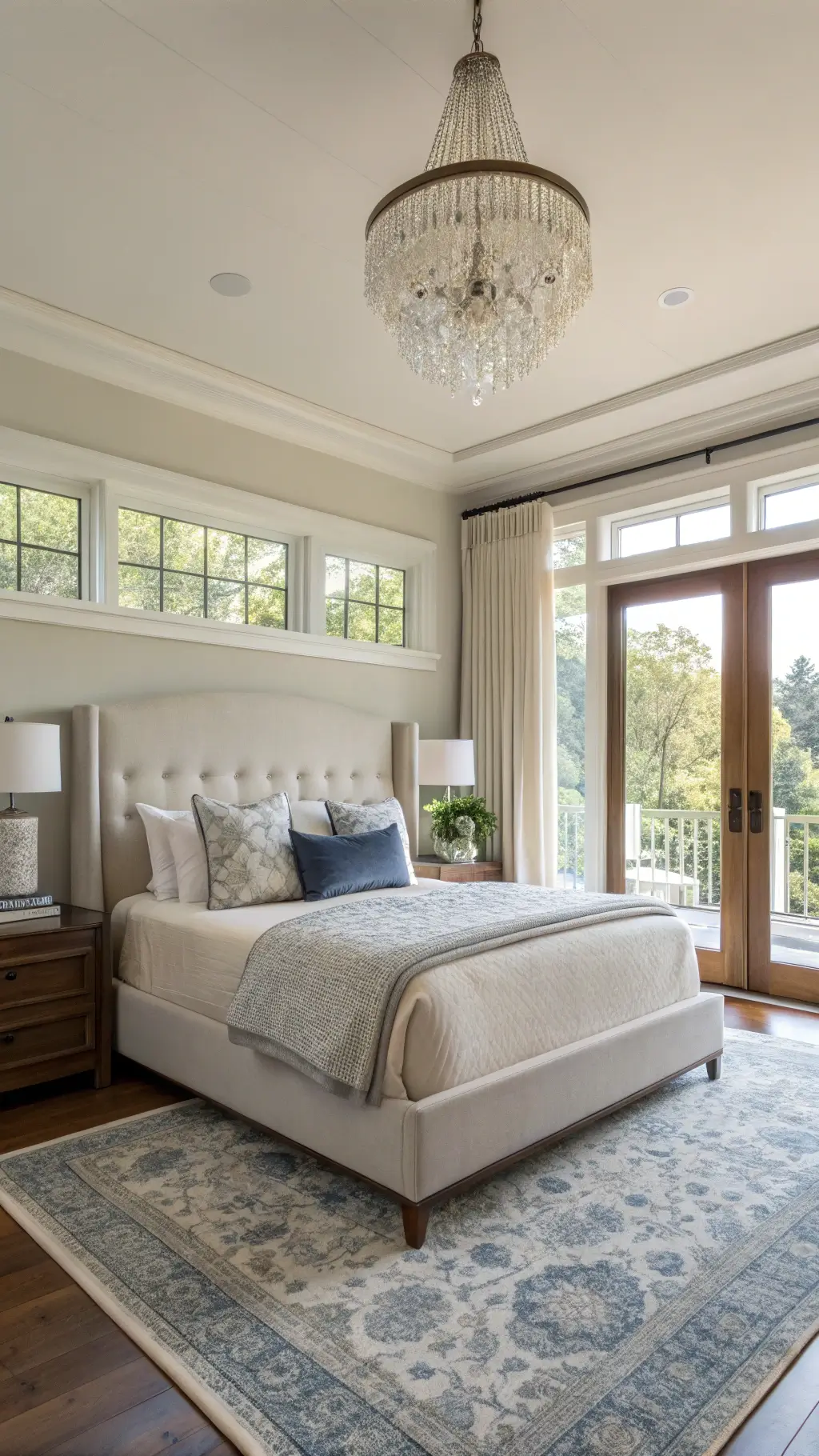 Transitional bedroom design example