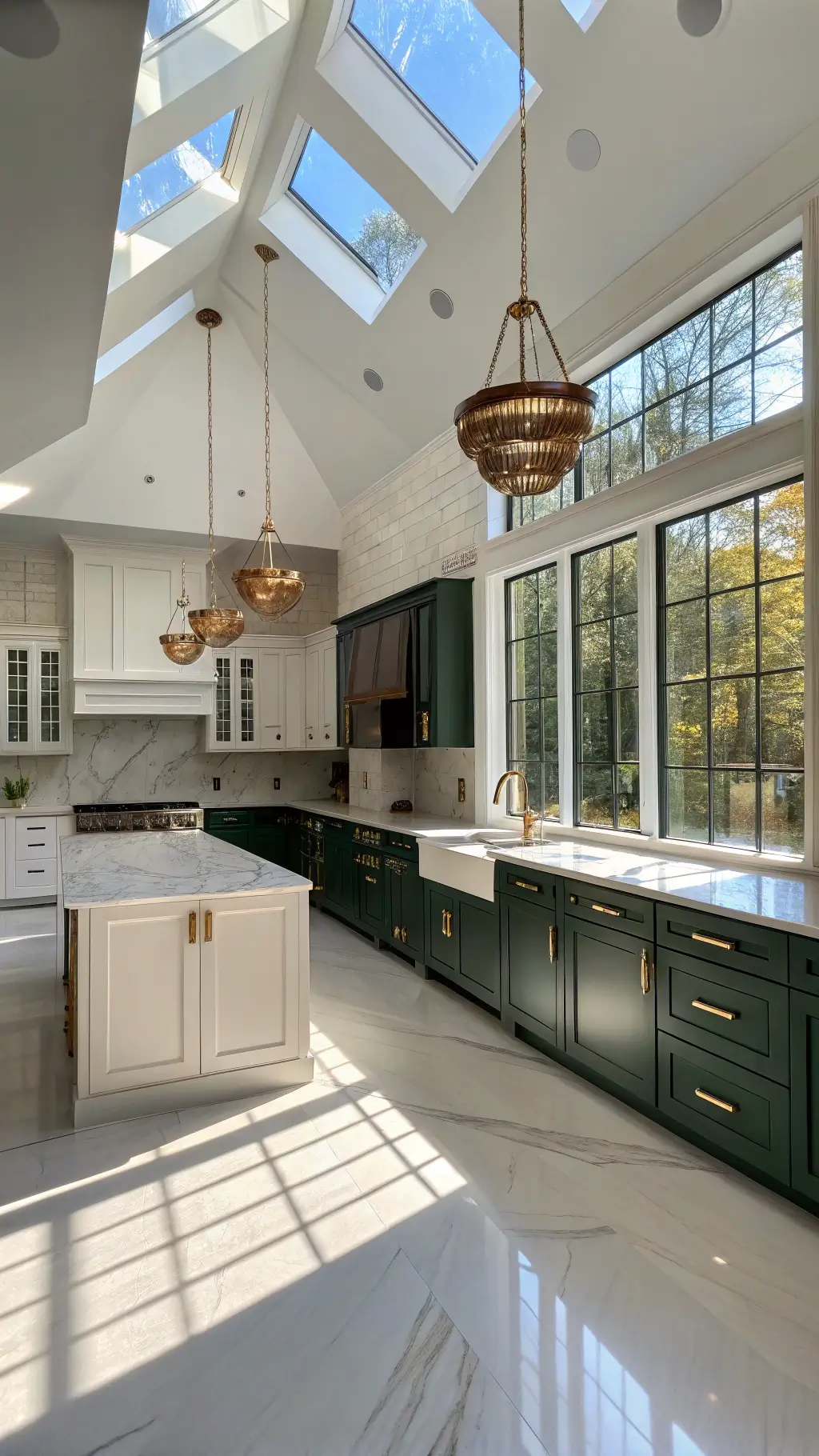 Dark Green Kitchen Cabinets