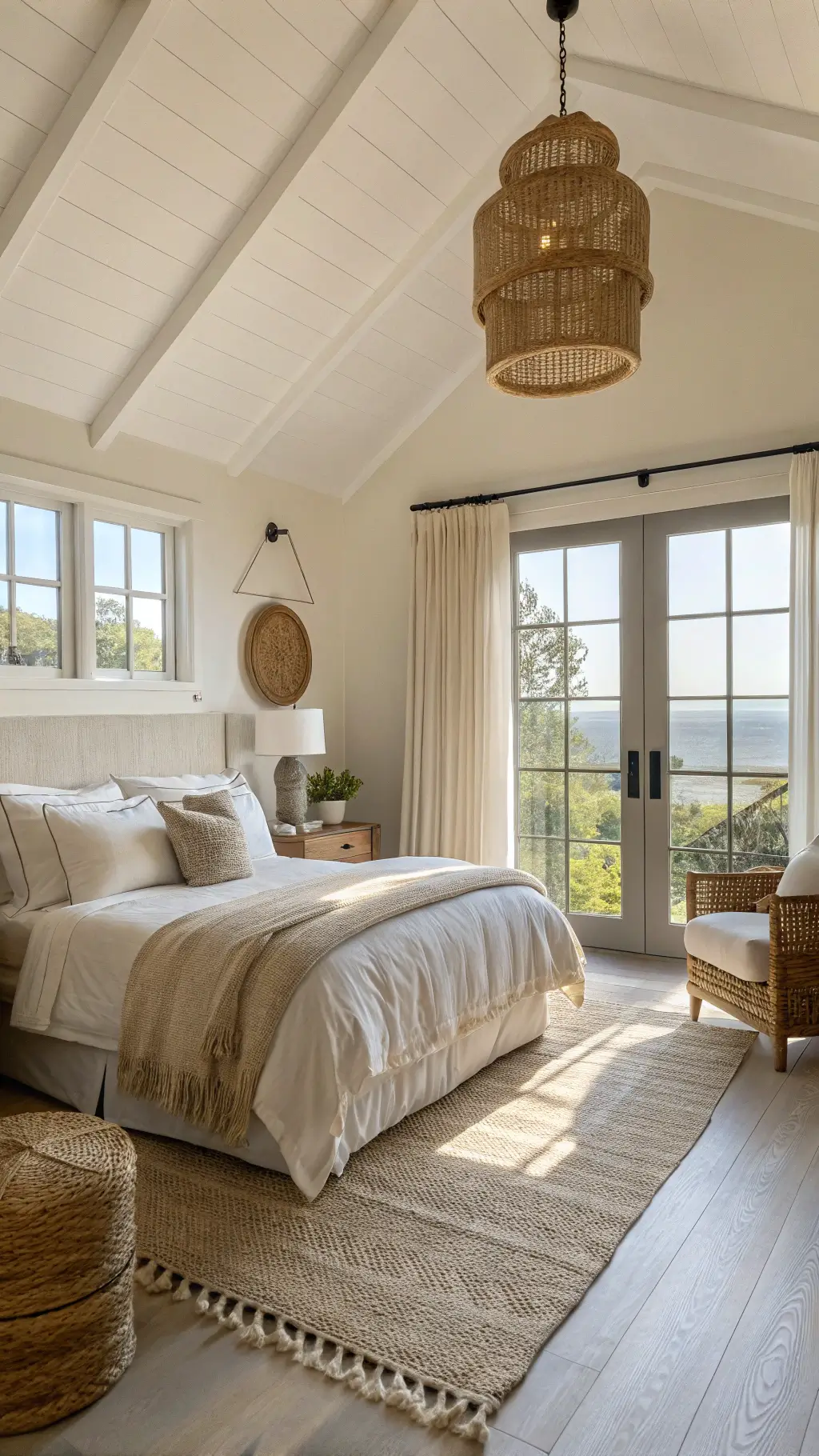 Cozy neutral bedroom design