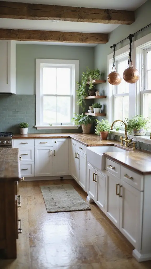 serene rustic farmhouse palette