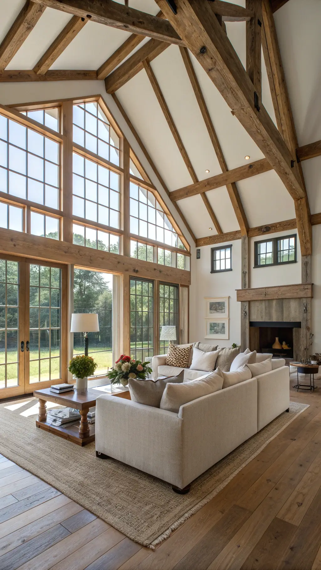 Wabi-Sabi inspired living room with natural textures and imperfect ceramics