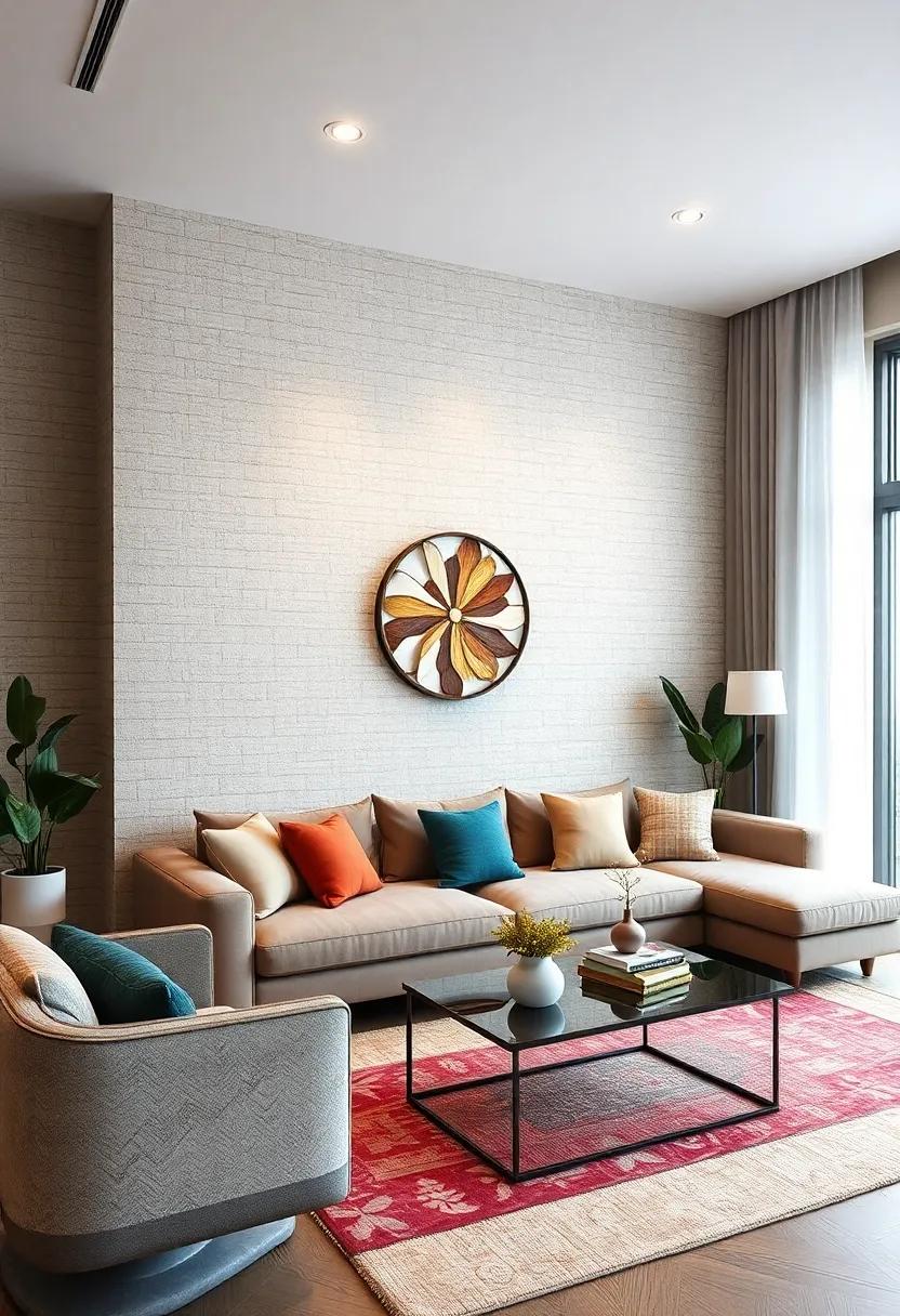 Woven Fabric-Texture Wallpaper Blending Traditional Craftsmanship and Contemporary Style for Cozy Apartment Spaces