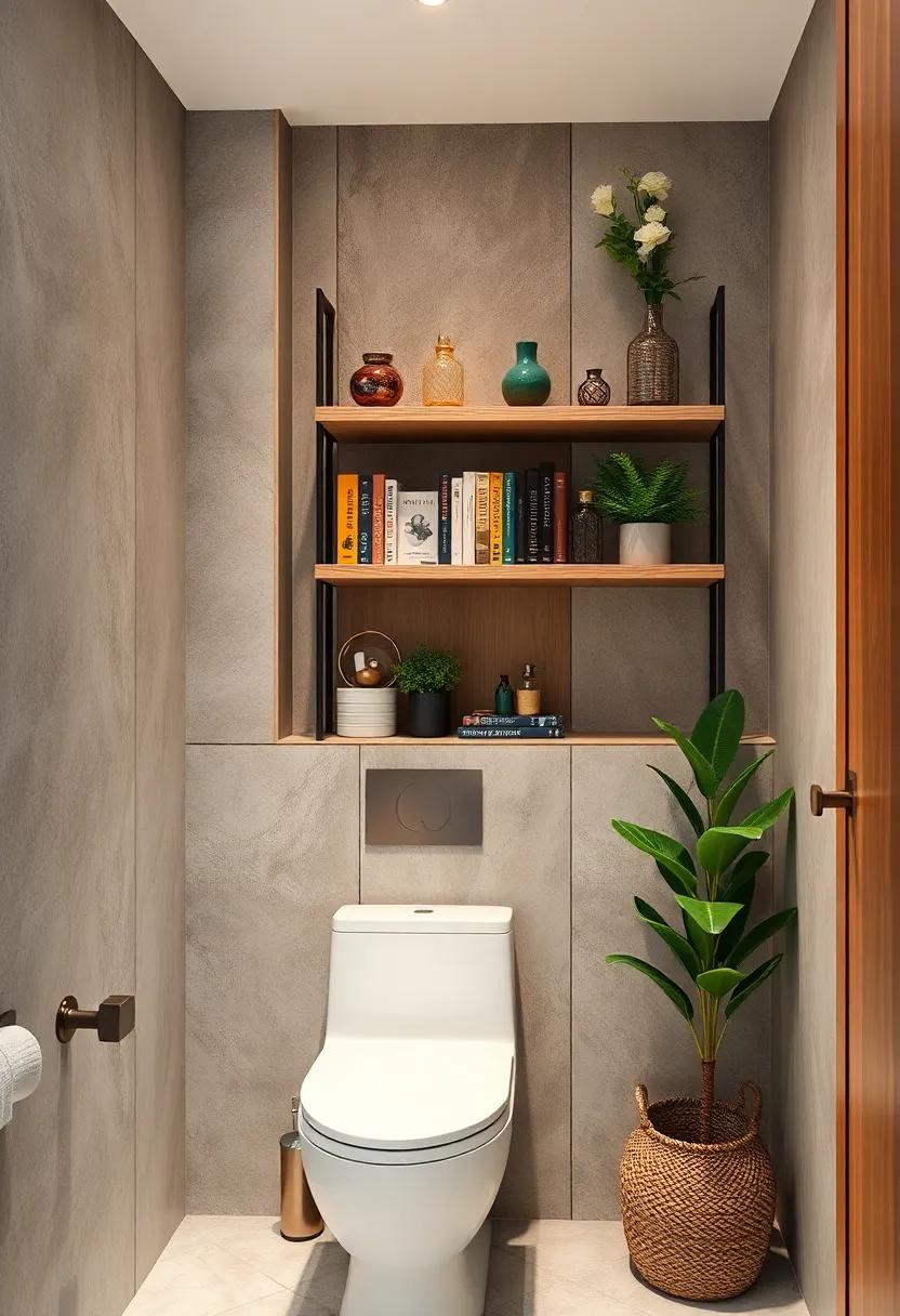 Place A Slim Bookshelf Filled With Decorative Objects And Small Books For A Cozy Feeling