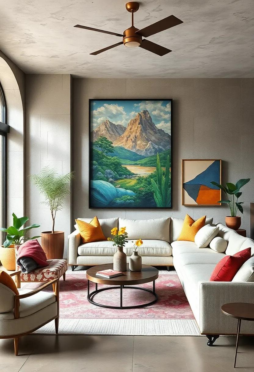 Using Vintage Posters and Prints to Add a Nostalgic Yet Energetic Feel to Modern Living Areas