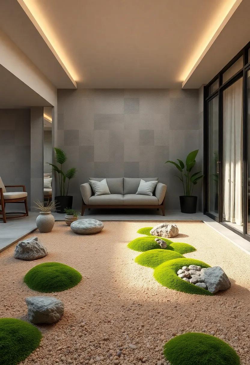 The Subtle Presence of Moss Patches Soothing the Senses and Enhancing Natural Calmness