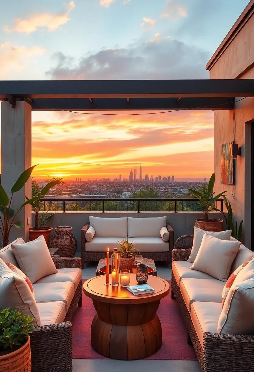 Sunset and Sunrise Skylines Captured in Warm Gradients Expressing Tranquil Outdoor Atmospheres