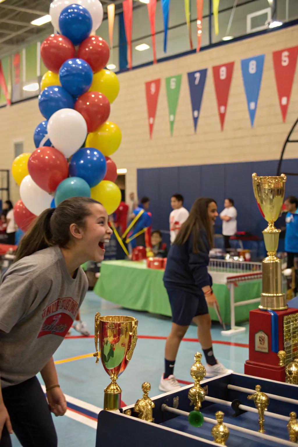 Celebrate attendance champions with a sports-themed event.
