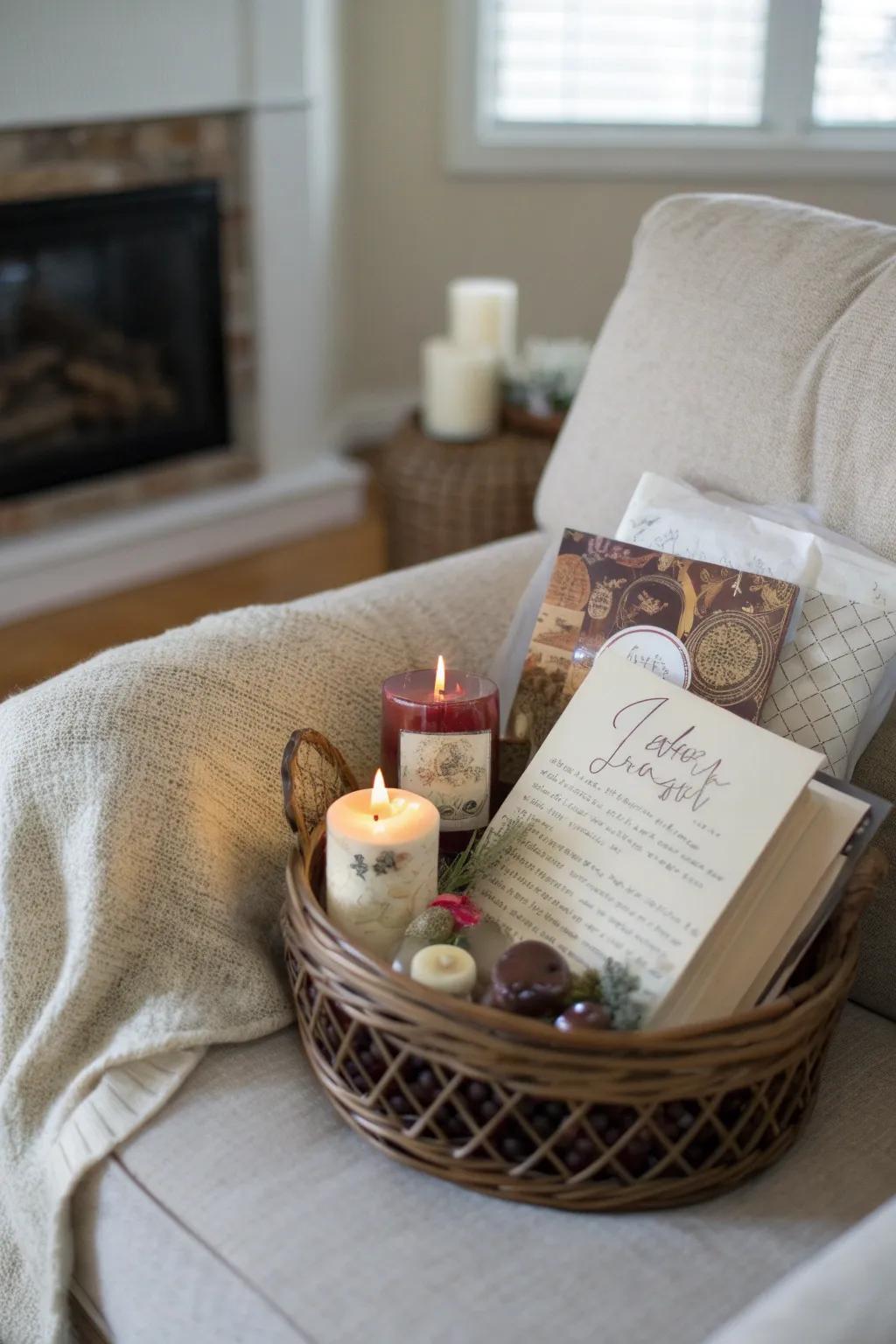 Make your baskets unique with personalized items.