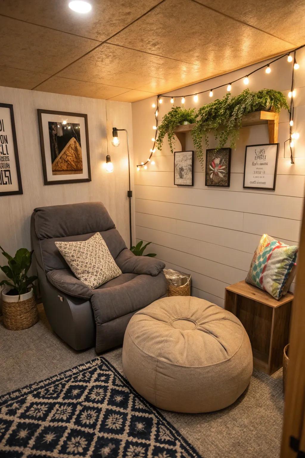 Cozy seating options for small rooms.