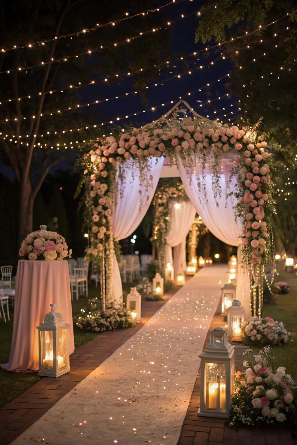 Fairy tale wedding theme filled with enchantment and whimsy.