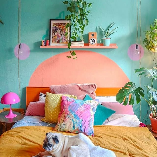 Cool palette bedroom