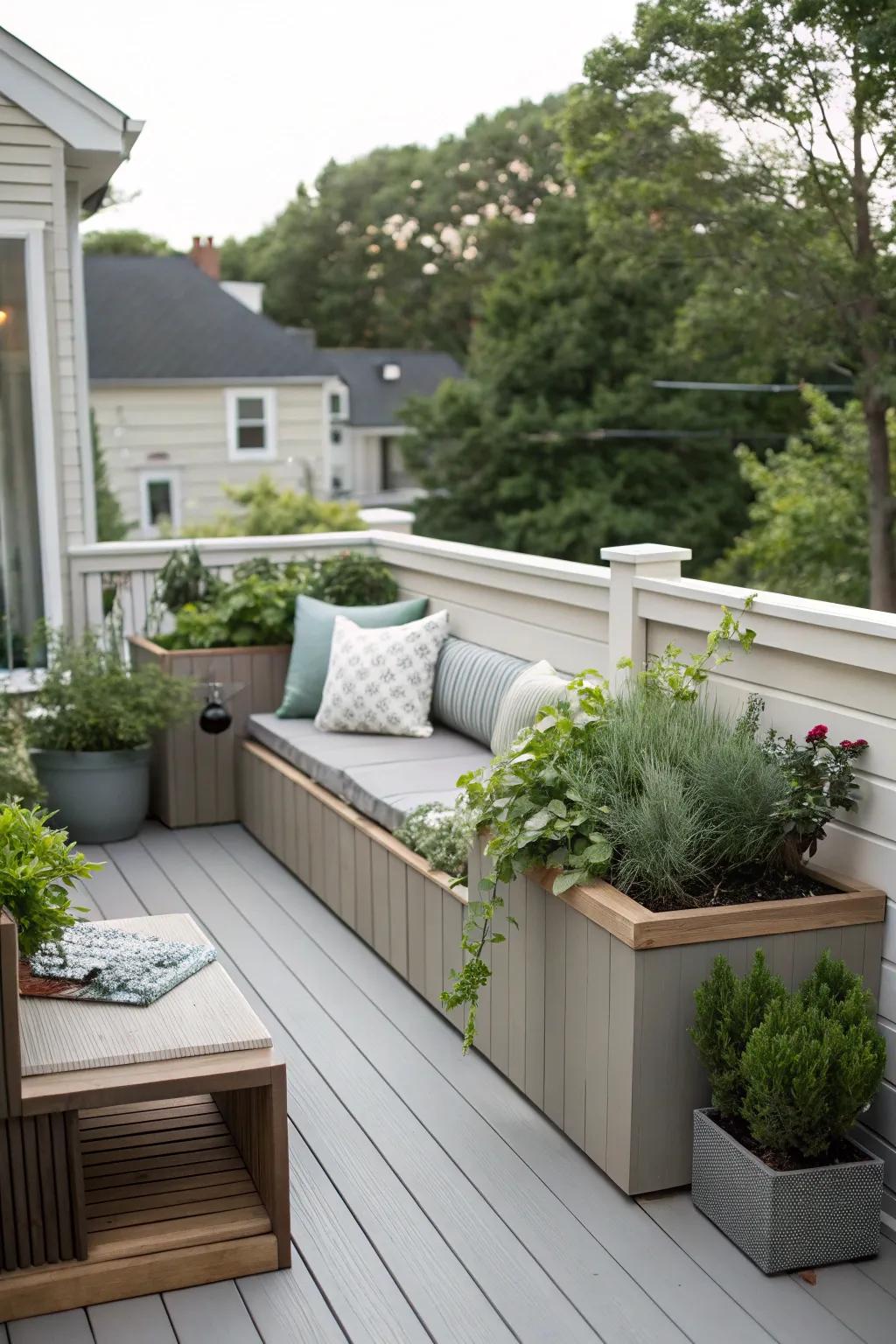 Compact deck designs optimize space without sacrificing style.