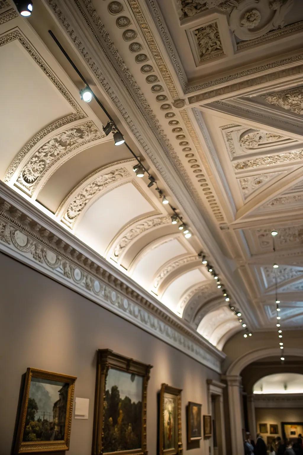 Layered trims adding depth and interest.