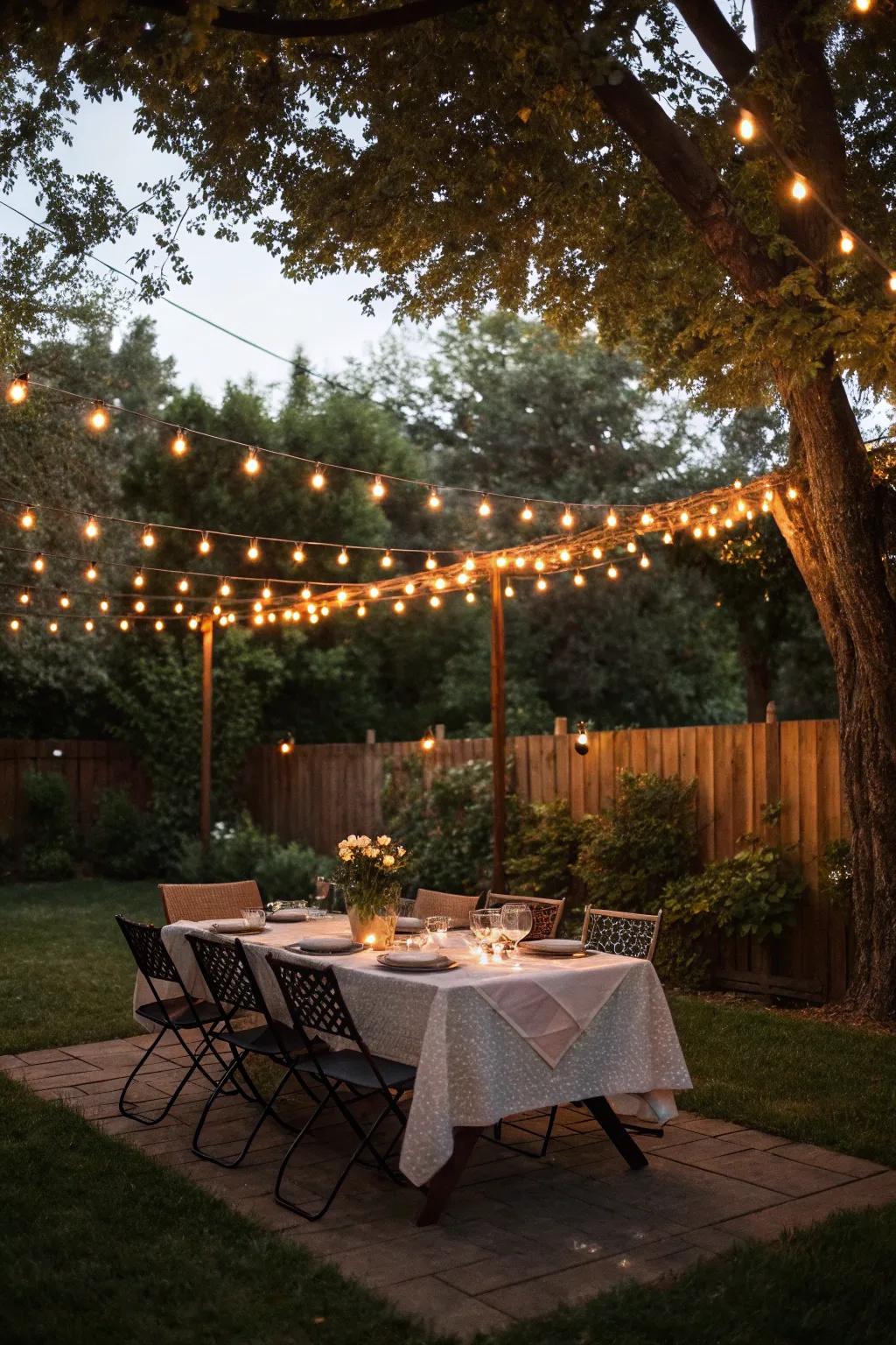 Outdoor dining areas offer a delightful setting for meals under the sky.