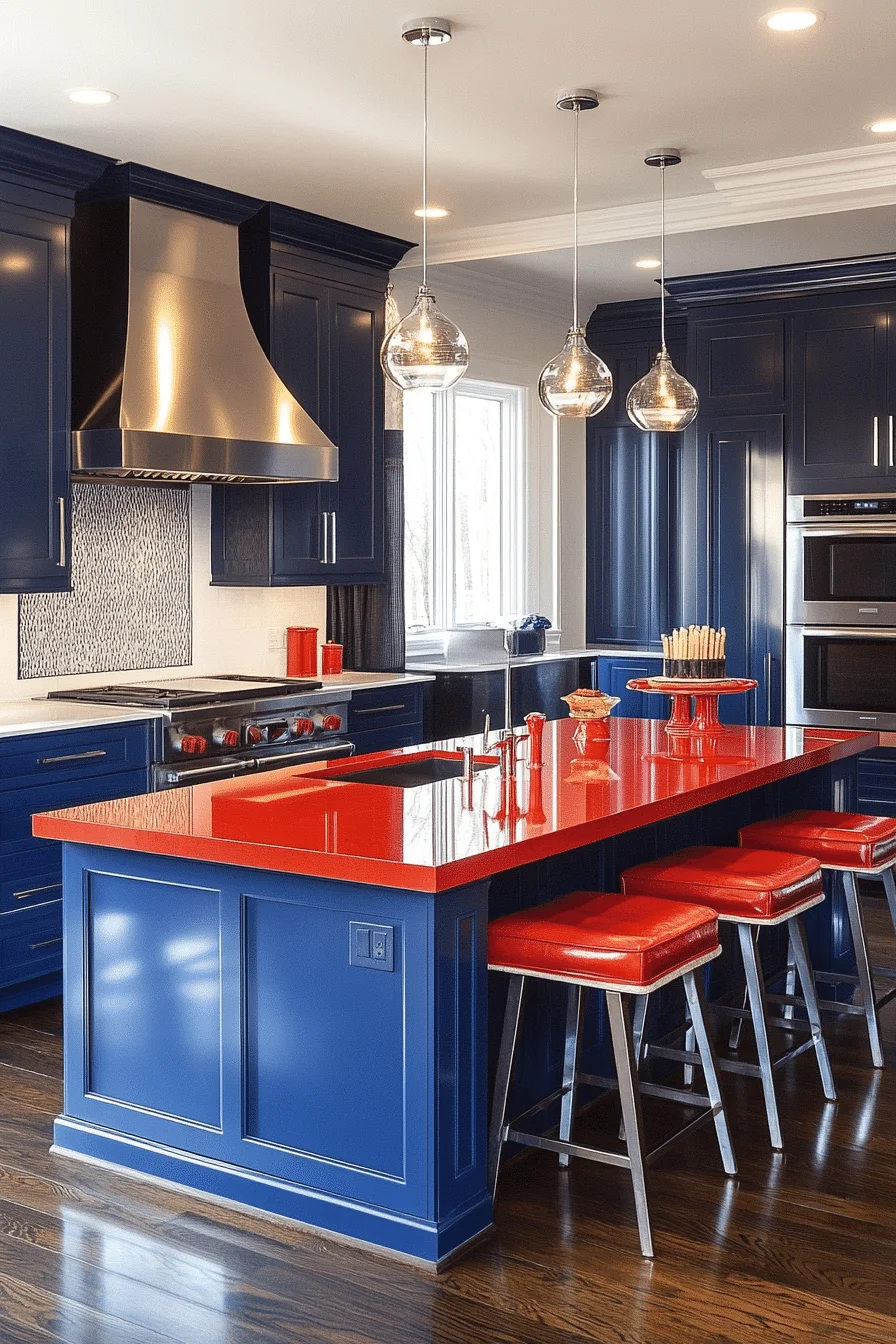 Bold Vibrant Kitchen