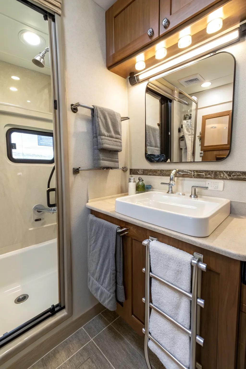 Foldable accessories enhance flexibility and save space.