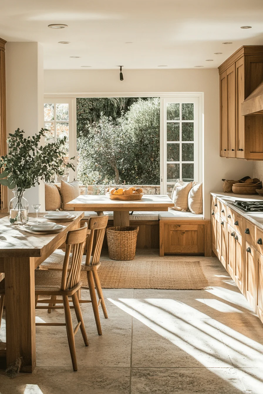 Warm Almond Tone farmhouse kitchen